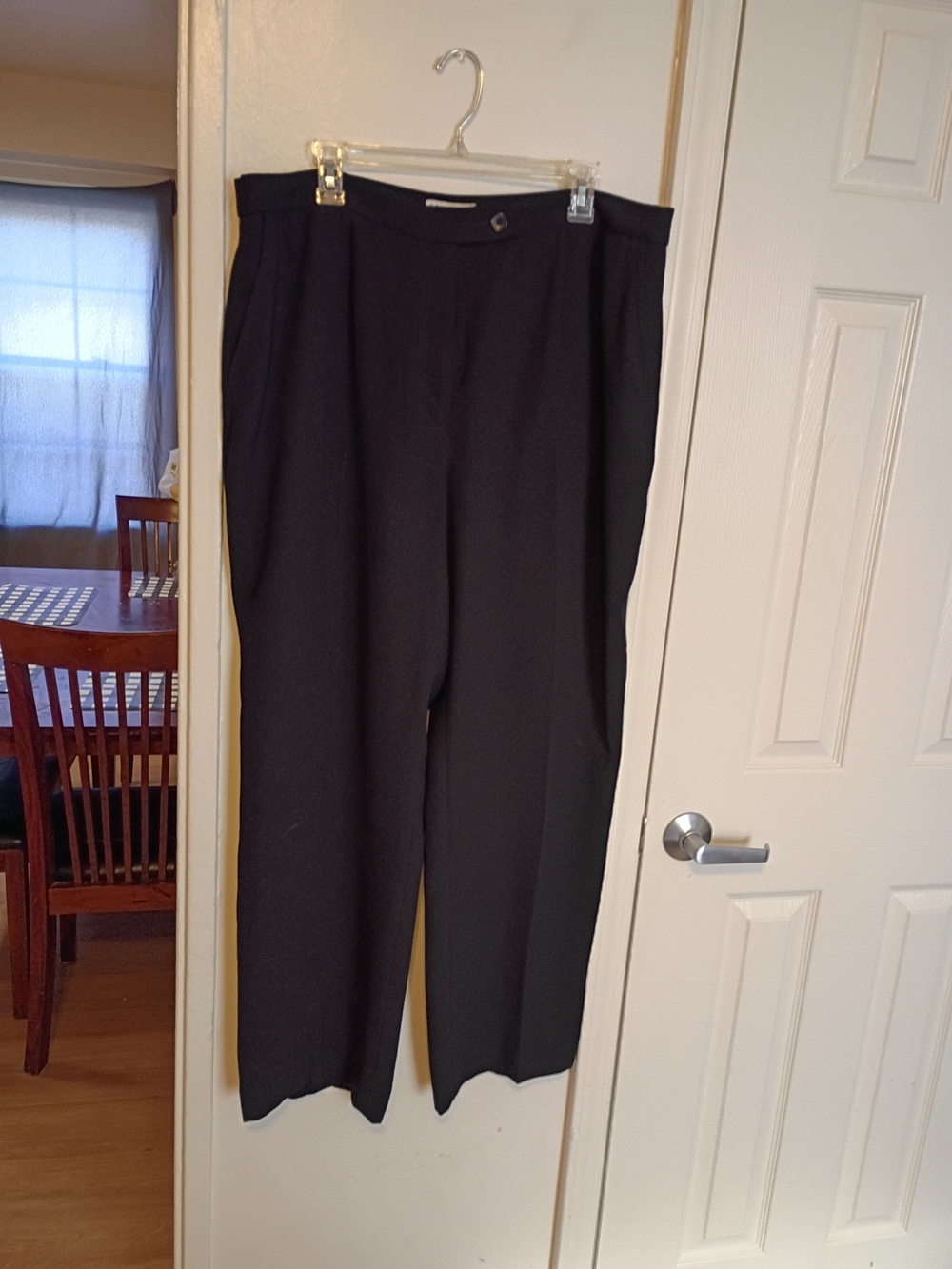 Covington Black Straight-Leg Dress Pants